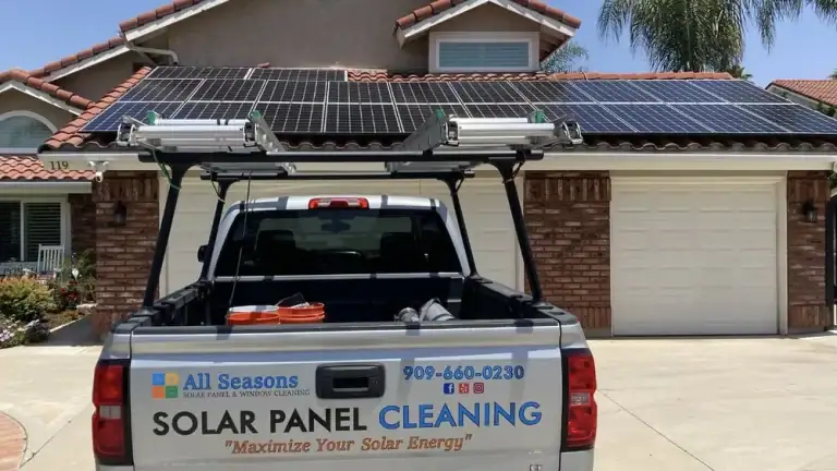 Solar Panel Cleaning Truck San Bernardino County California