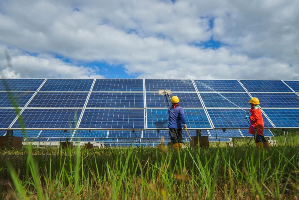 Solar Panel Maintenance Workers San Bernardino County California